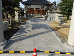 粟嶋神社参道工事