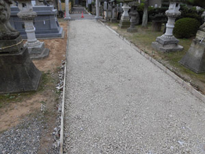 粟嶋神社参道工事