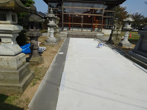 粟嶋神社参道工事