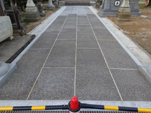 粟嶋神社参道工事