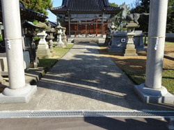 粟嶋神社参道工事